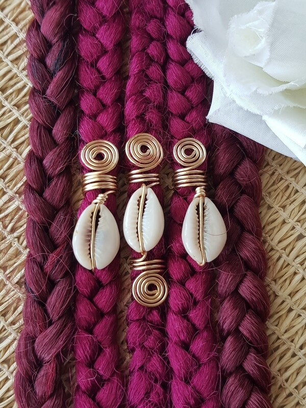 African Cowries Hair Jewelry Set