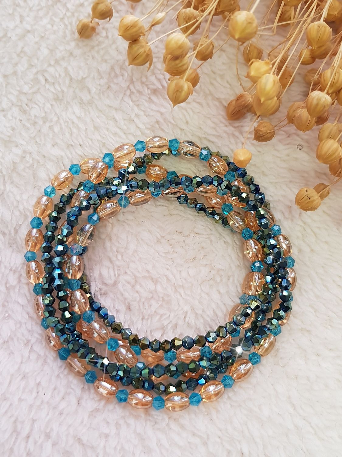 AQUA BLUE Waist Jewelry Set