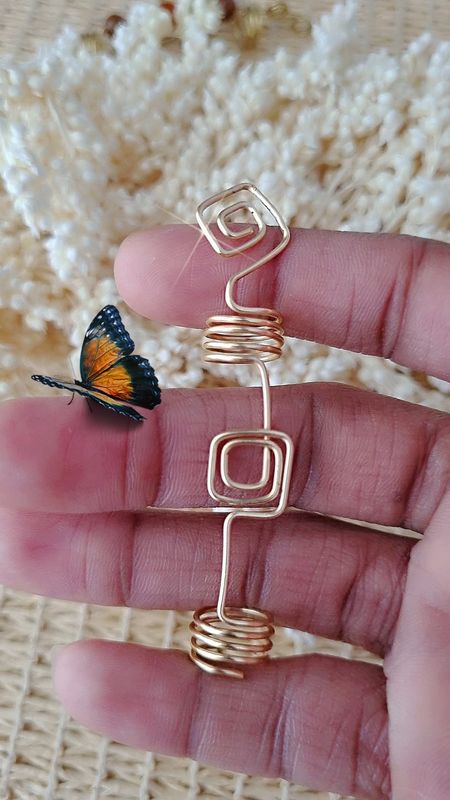 Geometrical Hair Cuff