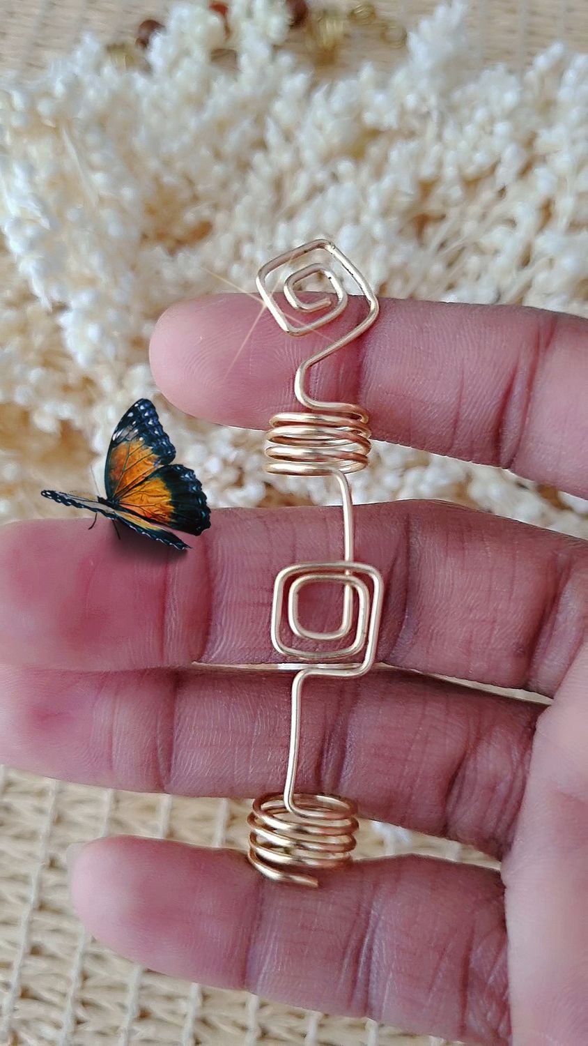 Geometrical Hair Cuff