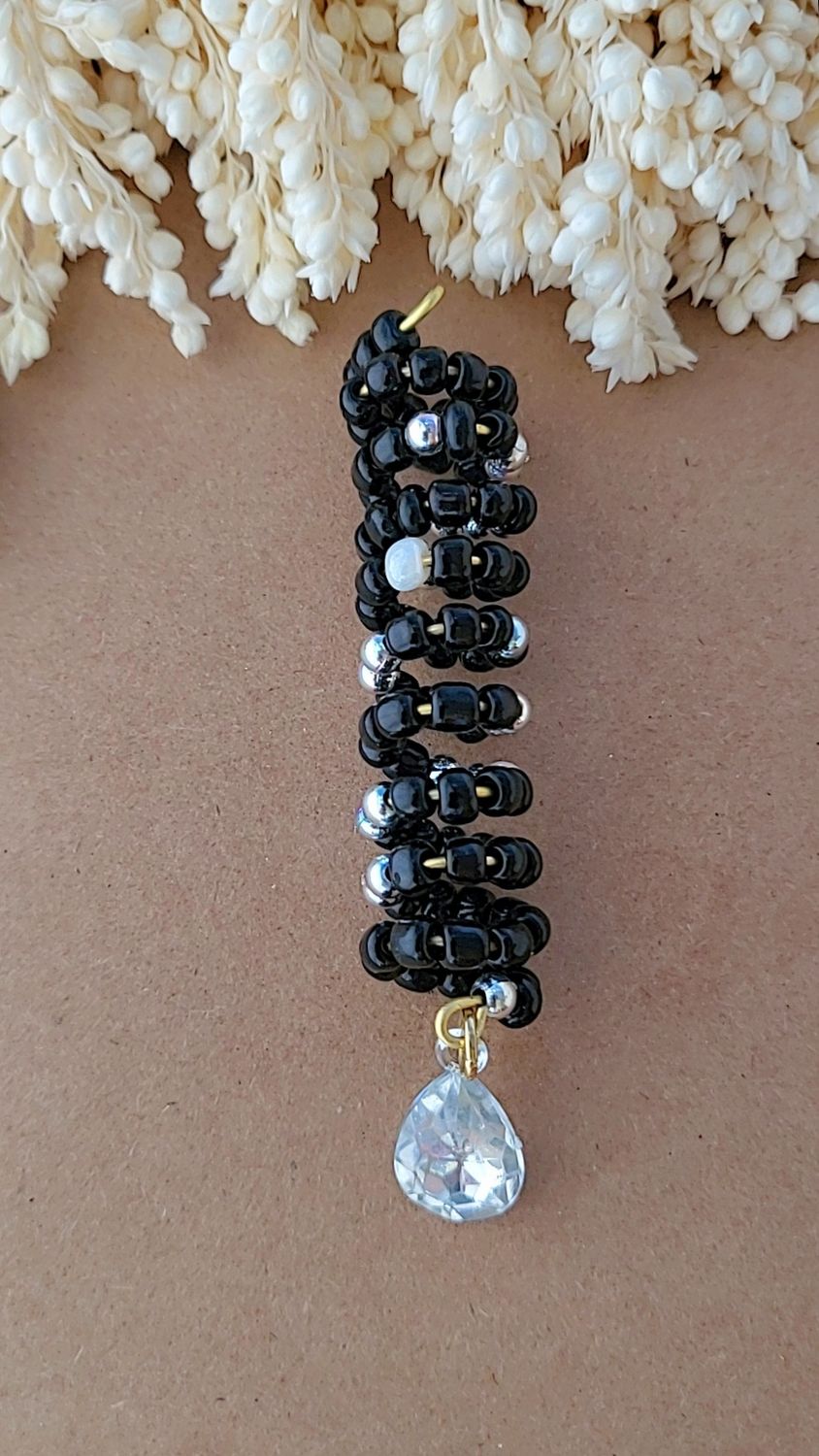 Tall Beaded Hair Cuff