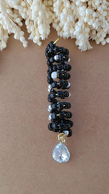 Tall Beaded Hair Cuff