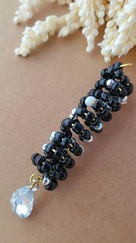 Tall Beaded Hair Cuff