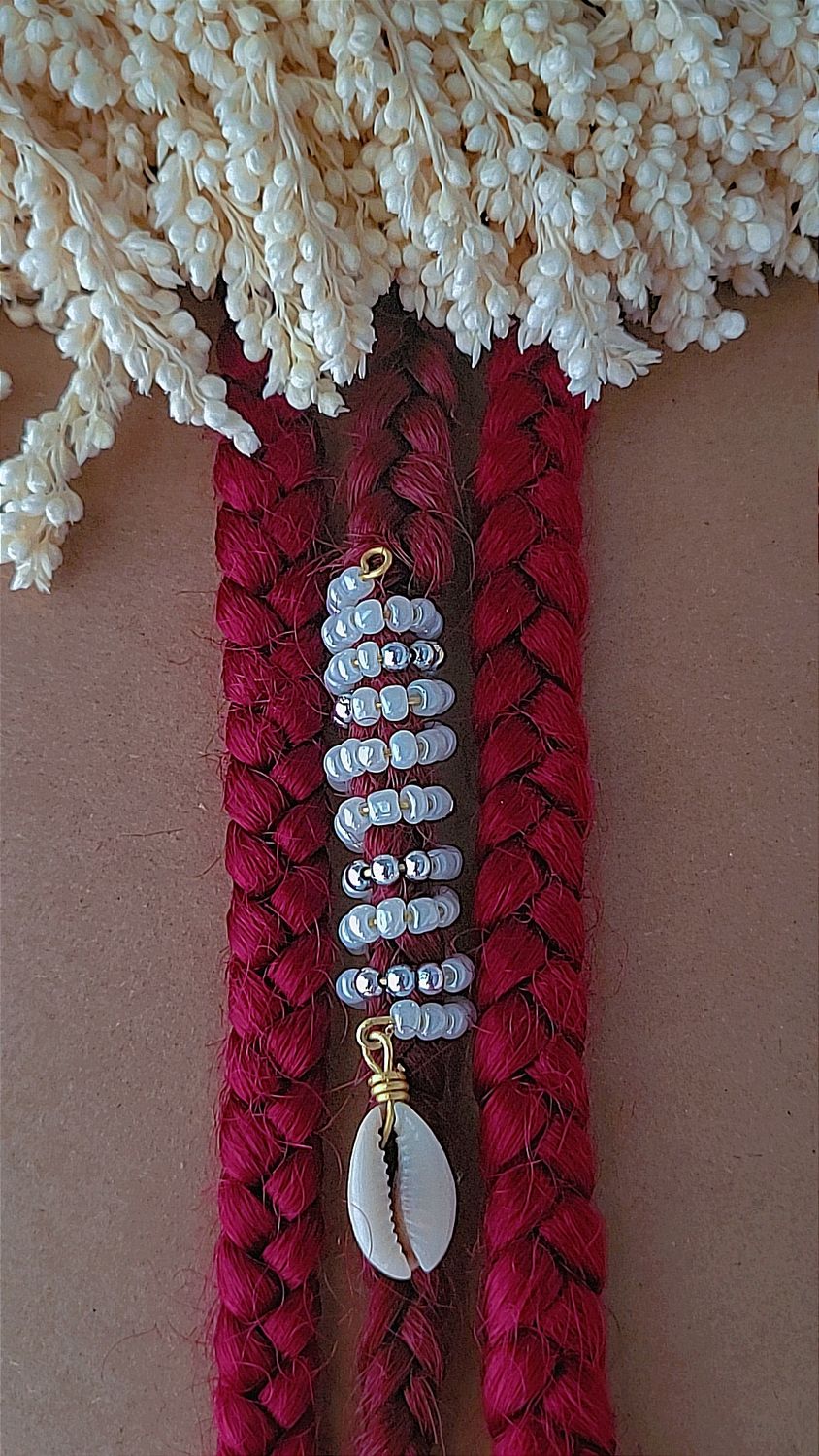 Tall Beaded Hair Cuff