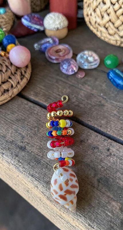 Beaded colorful Hair cuff