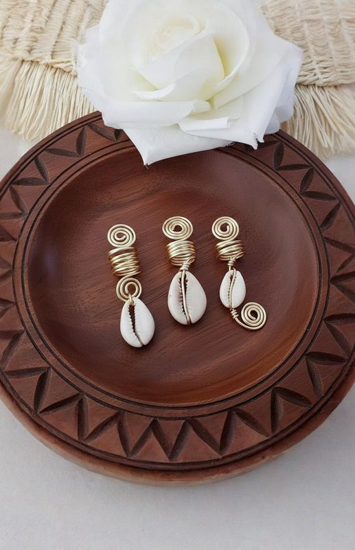 African Cowries Hair Jewelry Set