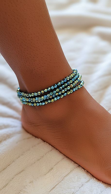 Electric Blue(ankle and wrist Jewelry)