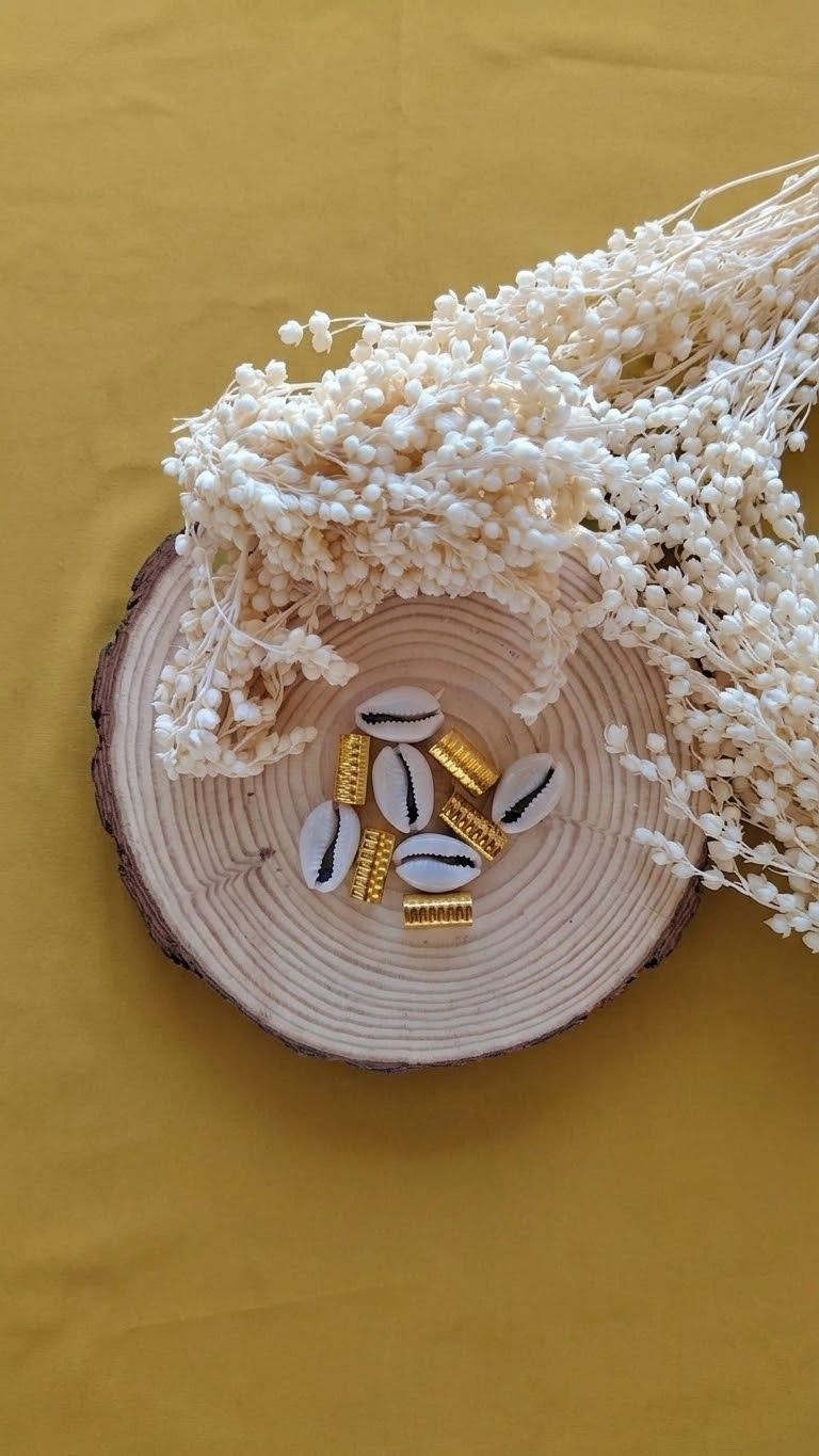 Cowries &amp; Golden Cuffs Combo