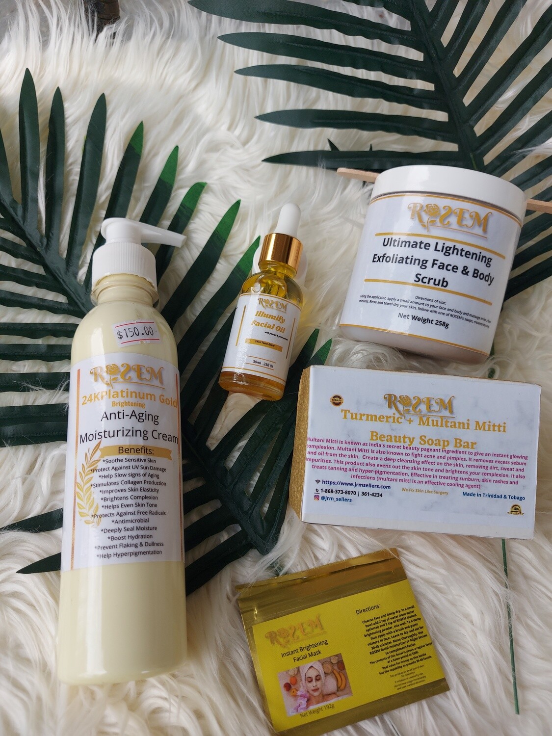 Organic Skin Brightening  Anti-Aging Combo