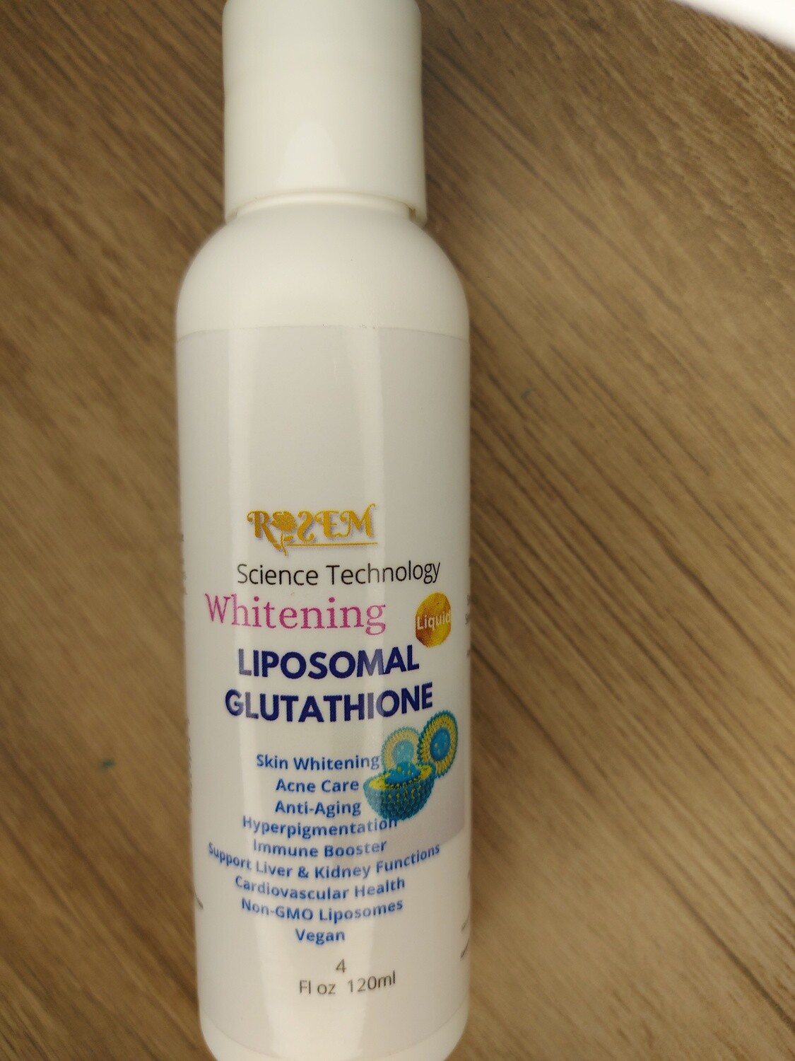 Liposomal Glutathione Skin Lightening Liquid Drink Supplement 4oz