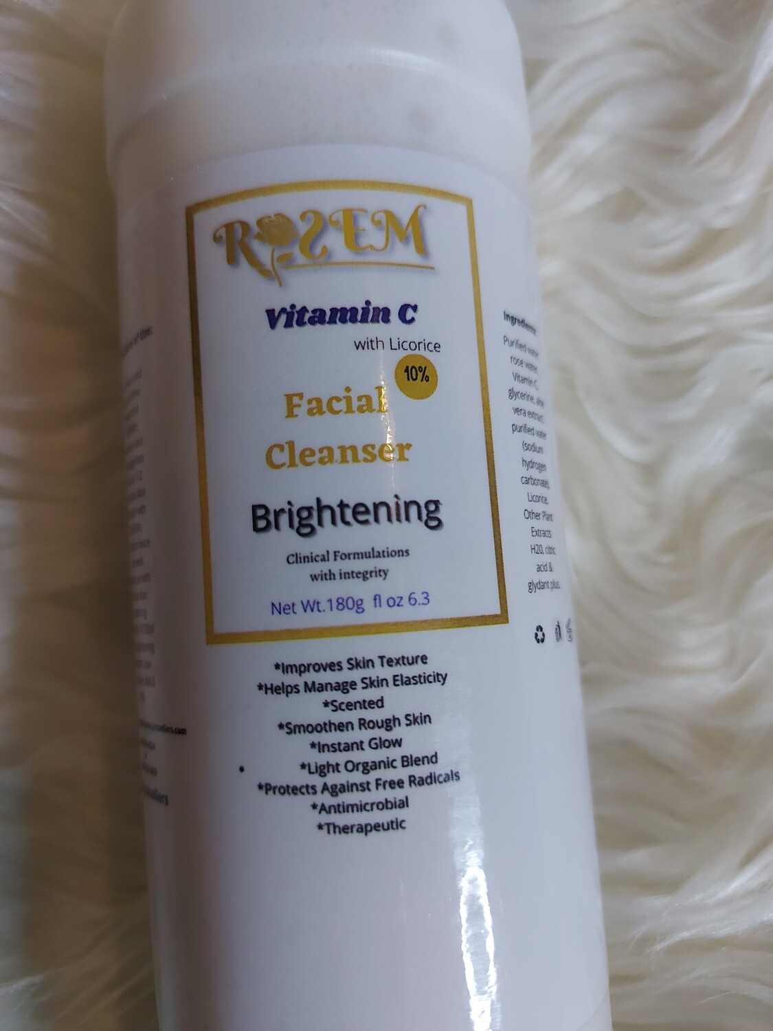 Vitamin C Facial Brightening Cleanser 4oz