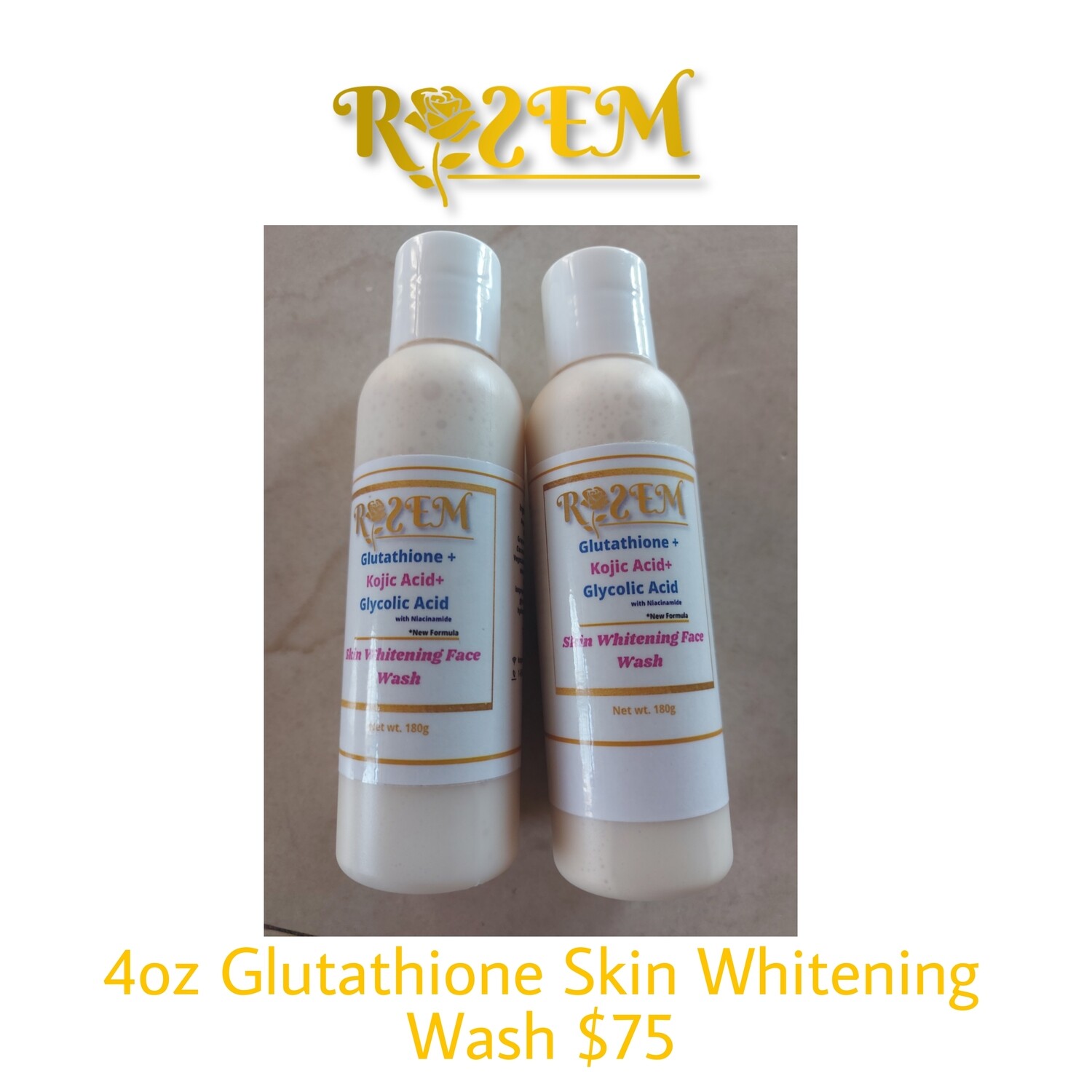 Glutathione Skin Whitening Wash 4oz