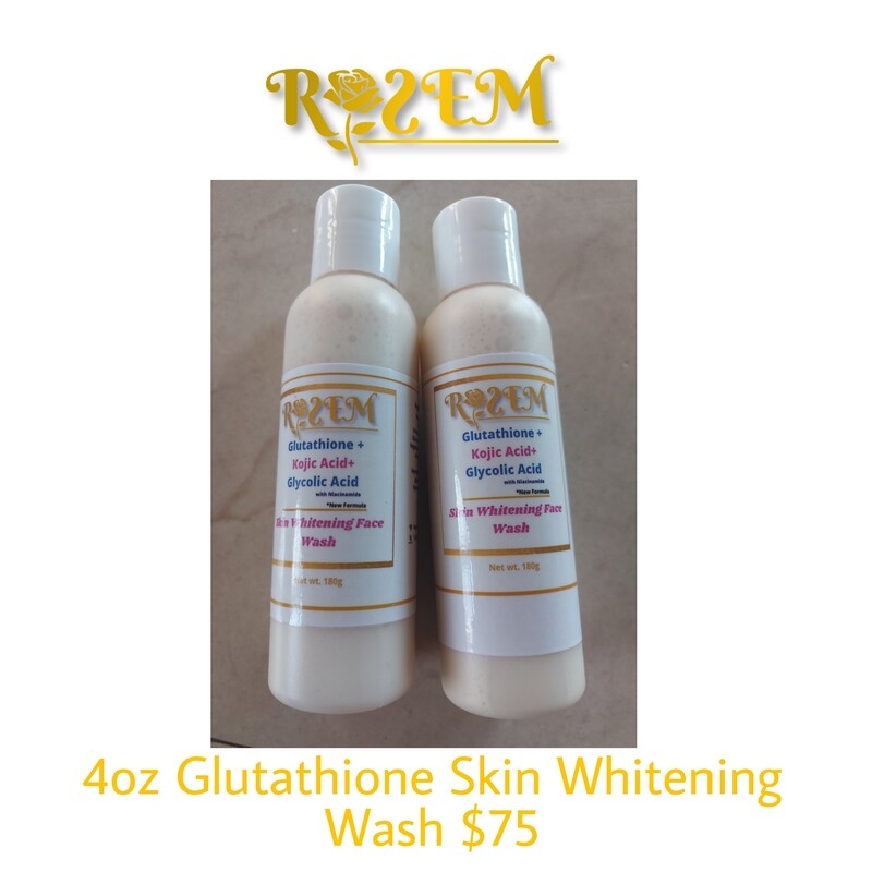 Glutathione Skin Whitening Wash 4oz