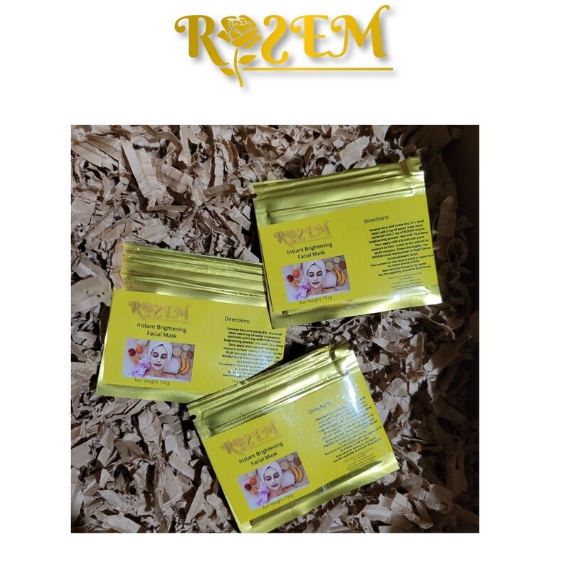 Instant Brightening Facial Mask  Glow Pack