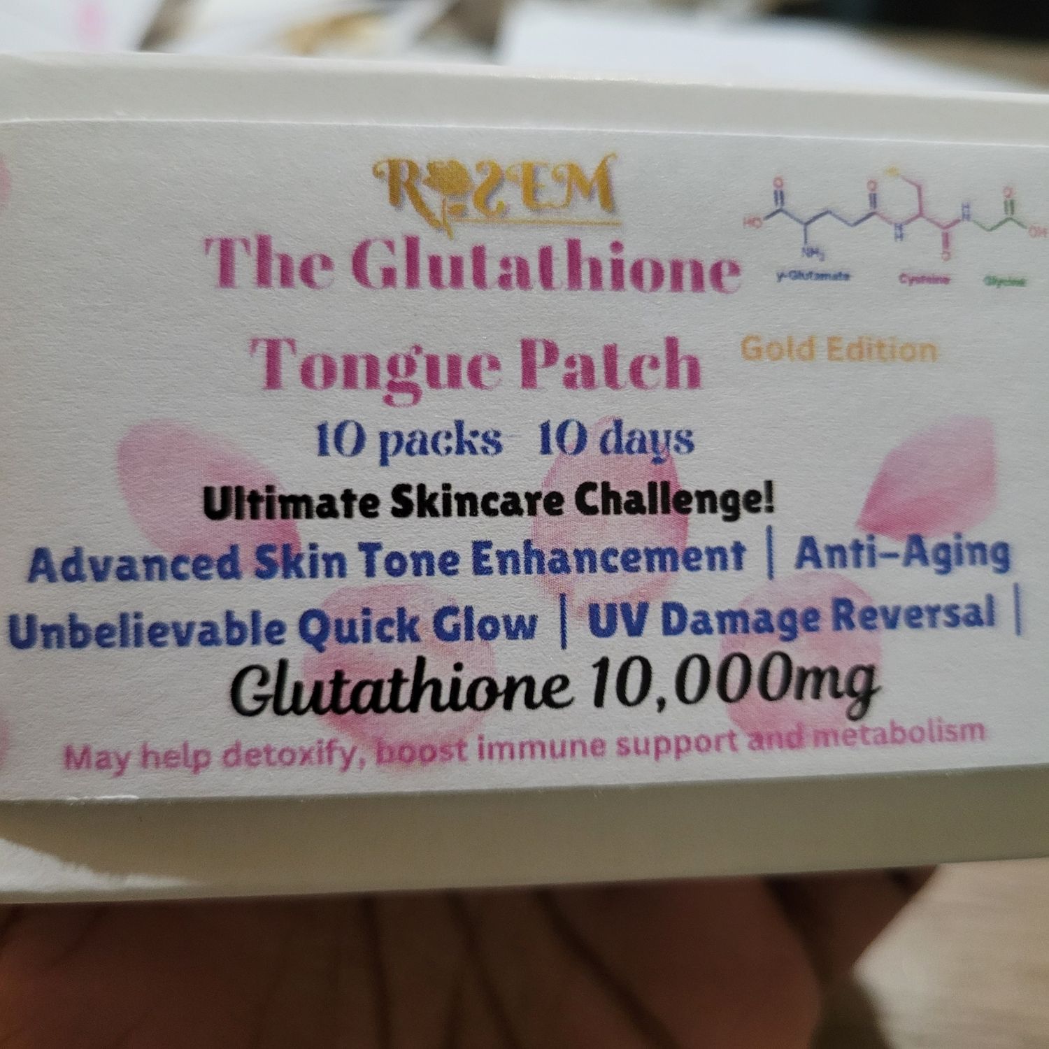 The Glutathione Tongue Patch