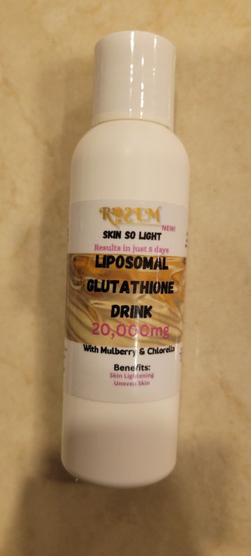 New!Glutathione 20,000mg Liposomal Skin So Bright Drink Supplement
