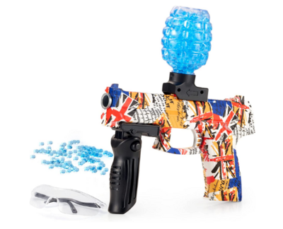 Splatter Ball Blaster, Gel Ball Blaster Automatic with 25000 Water Beads, Eco-Friendly Gellets The Next Volution in Backyard Fun and Outdoor Game for Boys and Girls Ages 12+