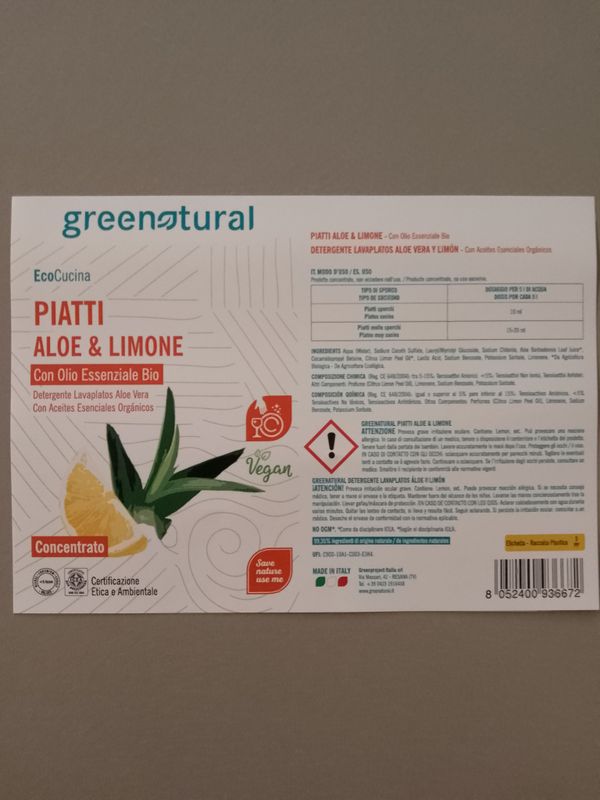 PIATTI - ALOE E LIMONE