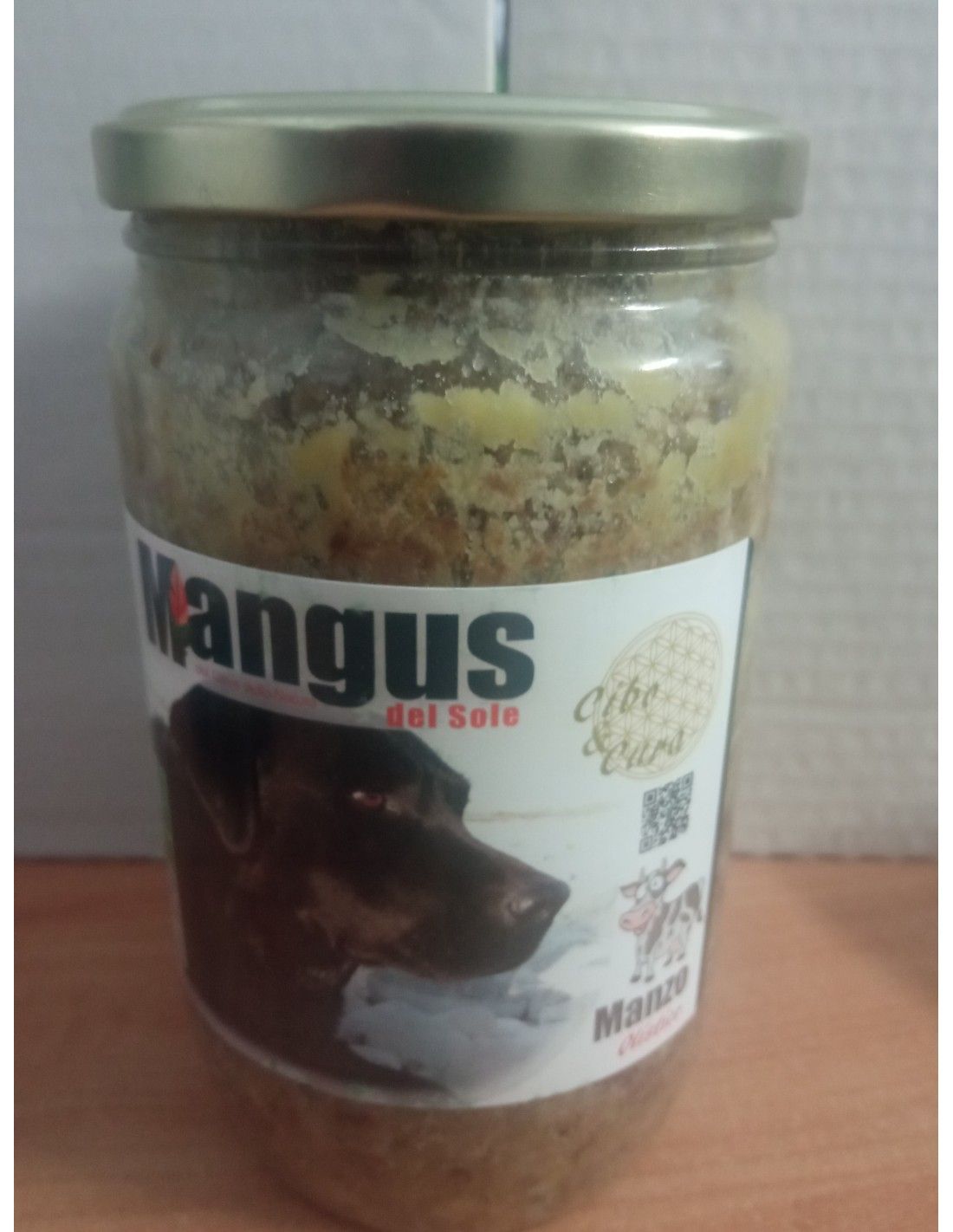 MANGUS DEL SOLE - Ragù di Manzo in vasetto umido per cani 600gr