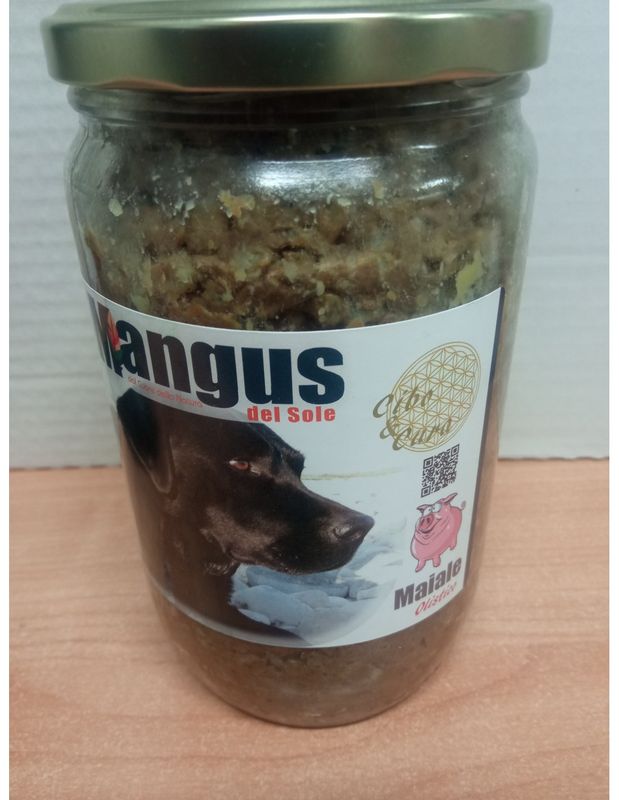 MANGUS DEL SOLE - Ragù di Maiale in vasetto umido per cani 600gr