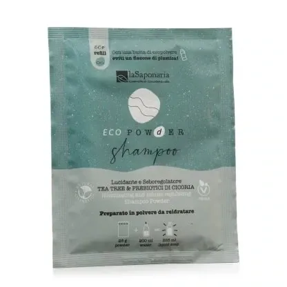 Shampoo in polvere lucidante e seboregolatore