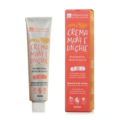 Crema mani e unghie 3 IN 1 - Fitocheratina, ricino & limone Crema mani e unghie 3 IN 1 - Fitocheratina, ricino & limone