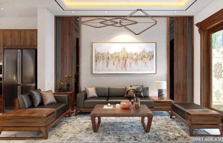#7 Mẫu Ghế Sofa Gỗ Óc Chó Cao Cấp Thiết Kế Đẹp Thịnh Hành Nhất