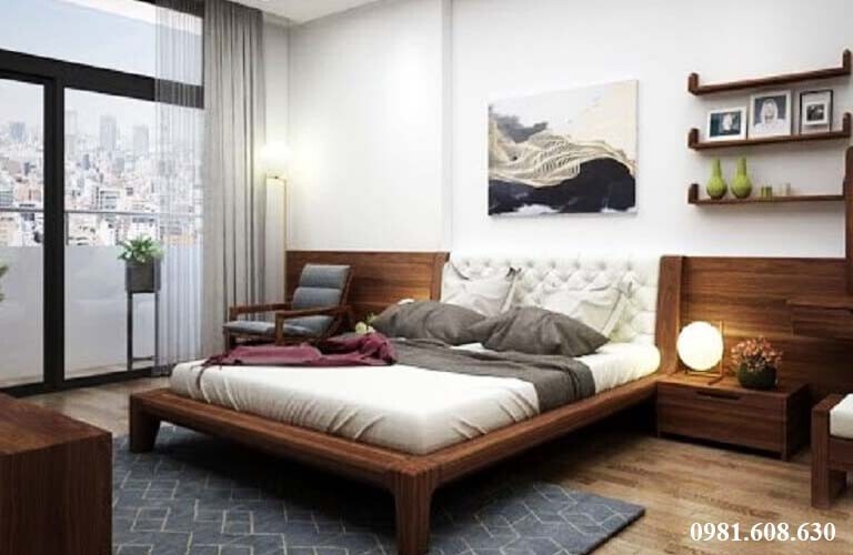 10+ Mẫu Táp Đầu Giường Gỗ Óc Chó Mới Thiết Kế Hiện Đại