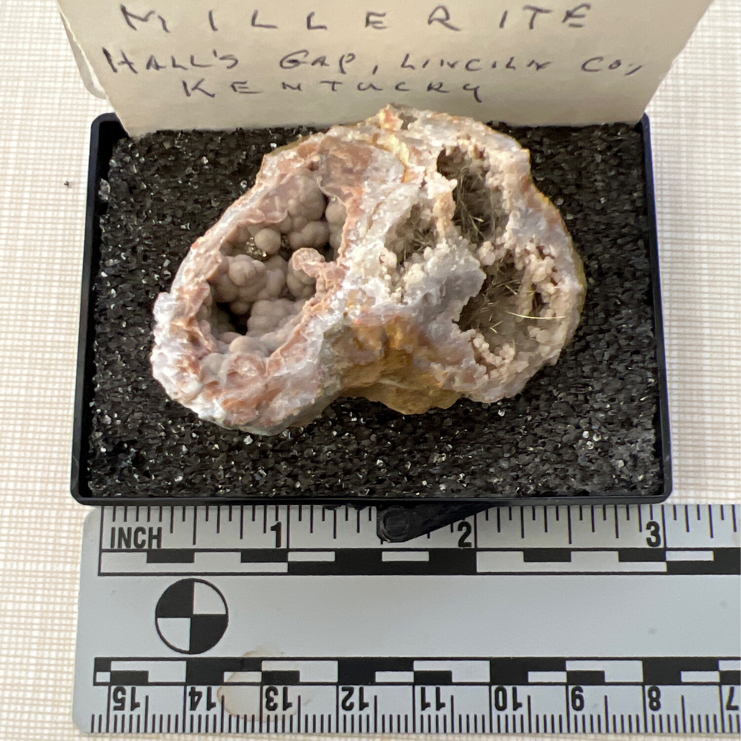 Millerite, Hall's Gap, Lincoln County, Kentucky