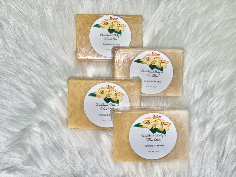 Bulk Deal Sea Moss And Turmeric Body &amp; Face Bar Get 4 Bars