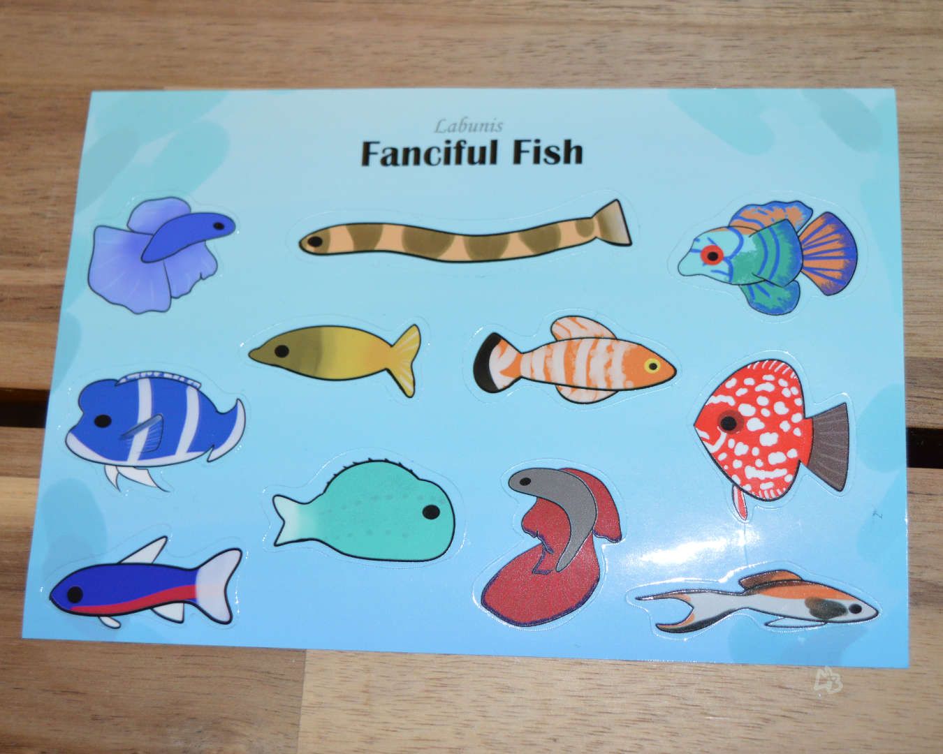 Fanciful Fish 4x6 Sticker Sheet