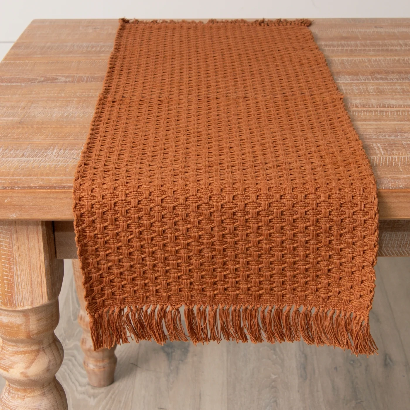 Rust Woven Table Runner