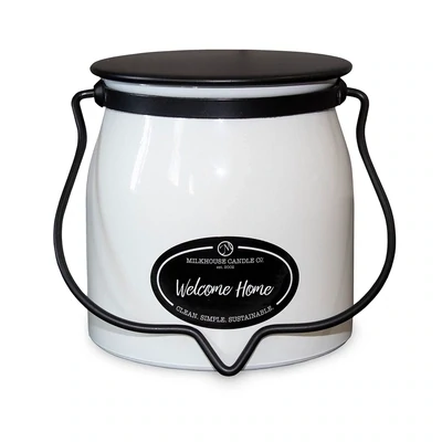 16oz Butter Jar Welcome Home