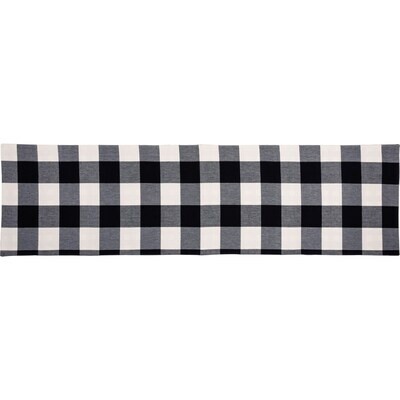 Reversible Black Buffalo Check Table Runner