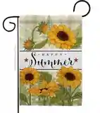 Happy Sunflowers Garden Flag