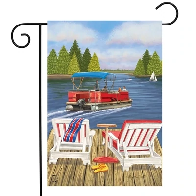 Dockside Lake Garden Flag
