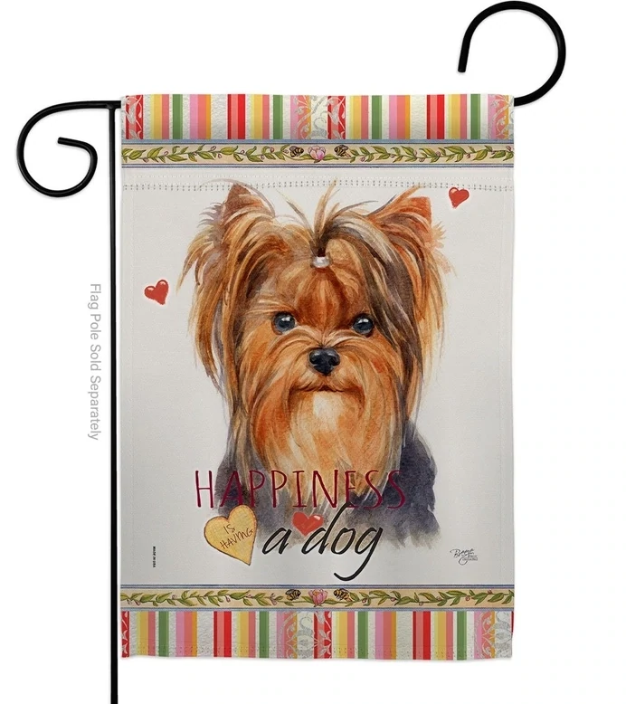 Happiness Dogs Garden Flag