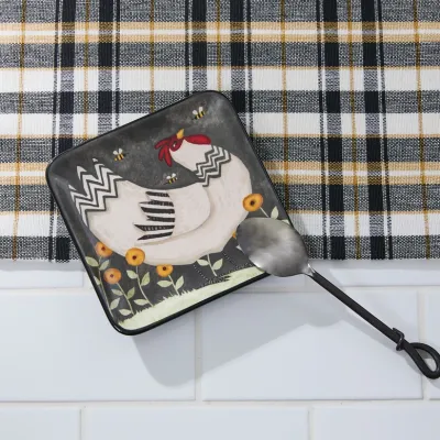 Little White Hen Spoon Rest