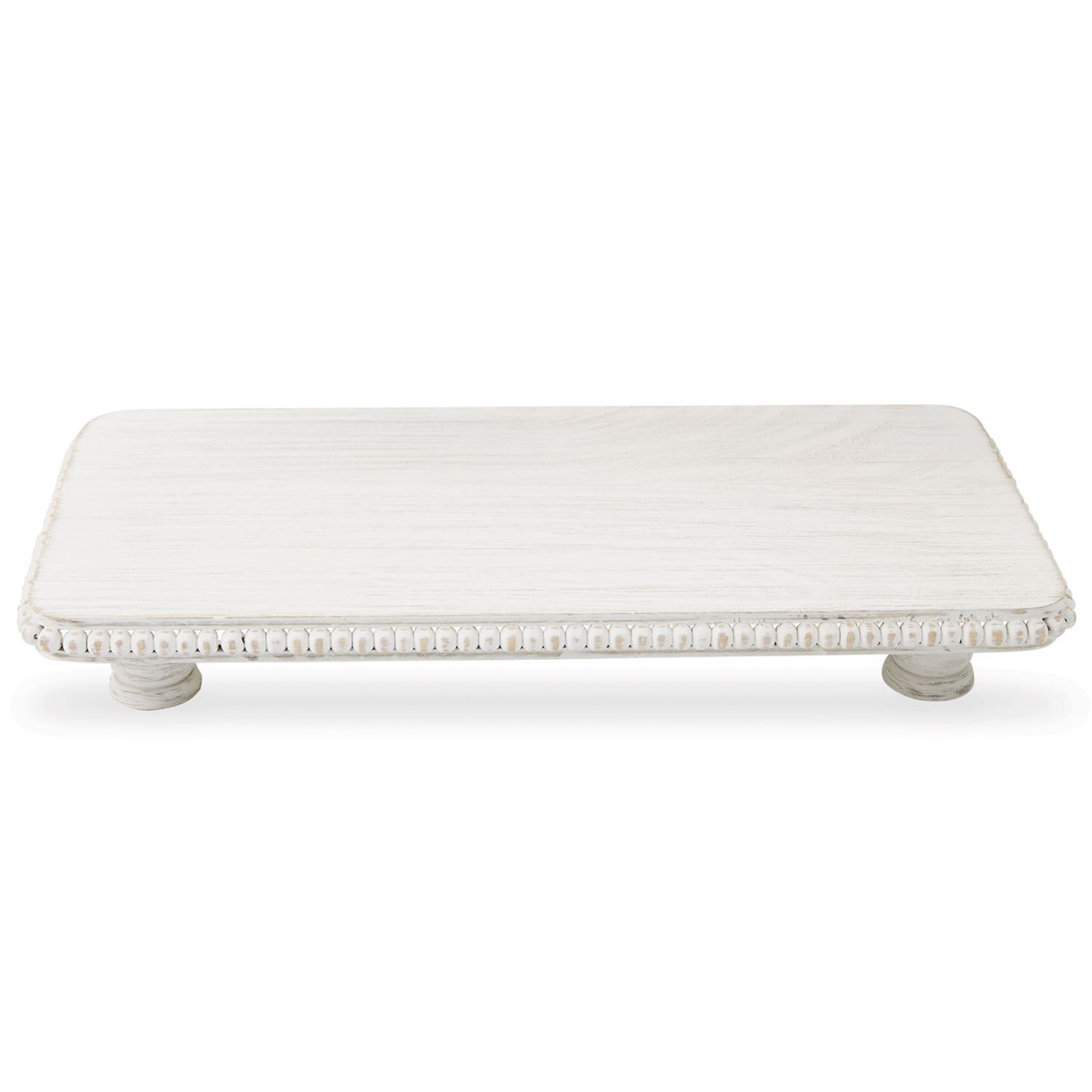 Whitewashed Beaded Risers
