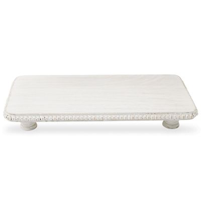 Whitewashed Beaded Risers