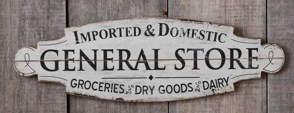 General Store Wood Sign