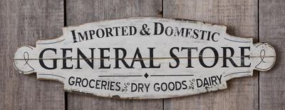 General Store Wood Sign