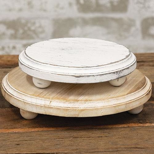 Whitewashed Wooden Risers