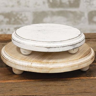Whitewashed Wooden Risers