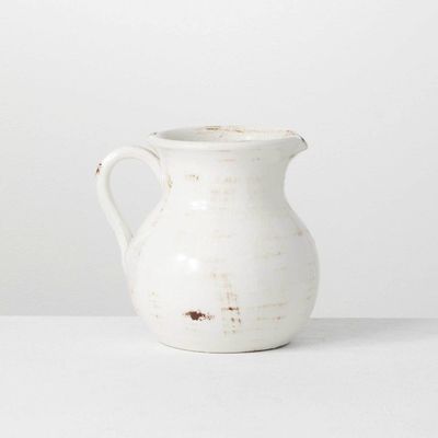 Glazed Ceramic Round Pitcher