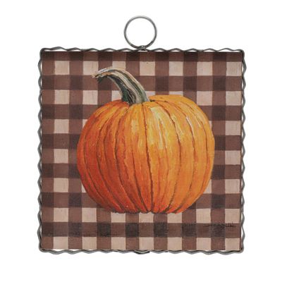 Pumpkin on Checks Mini Gallery
