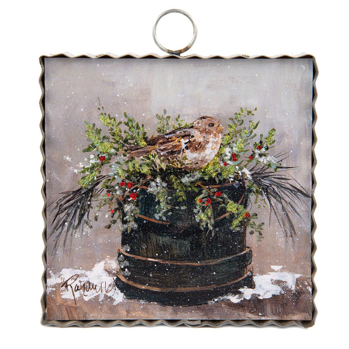 Sparrow in Greens Mini Gallery
