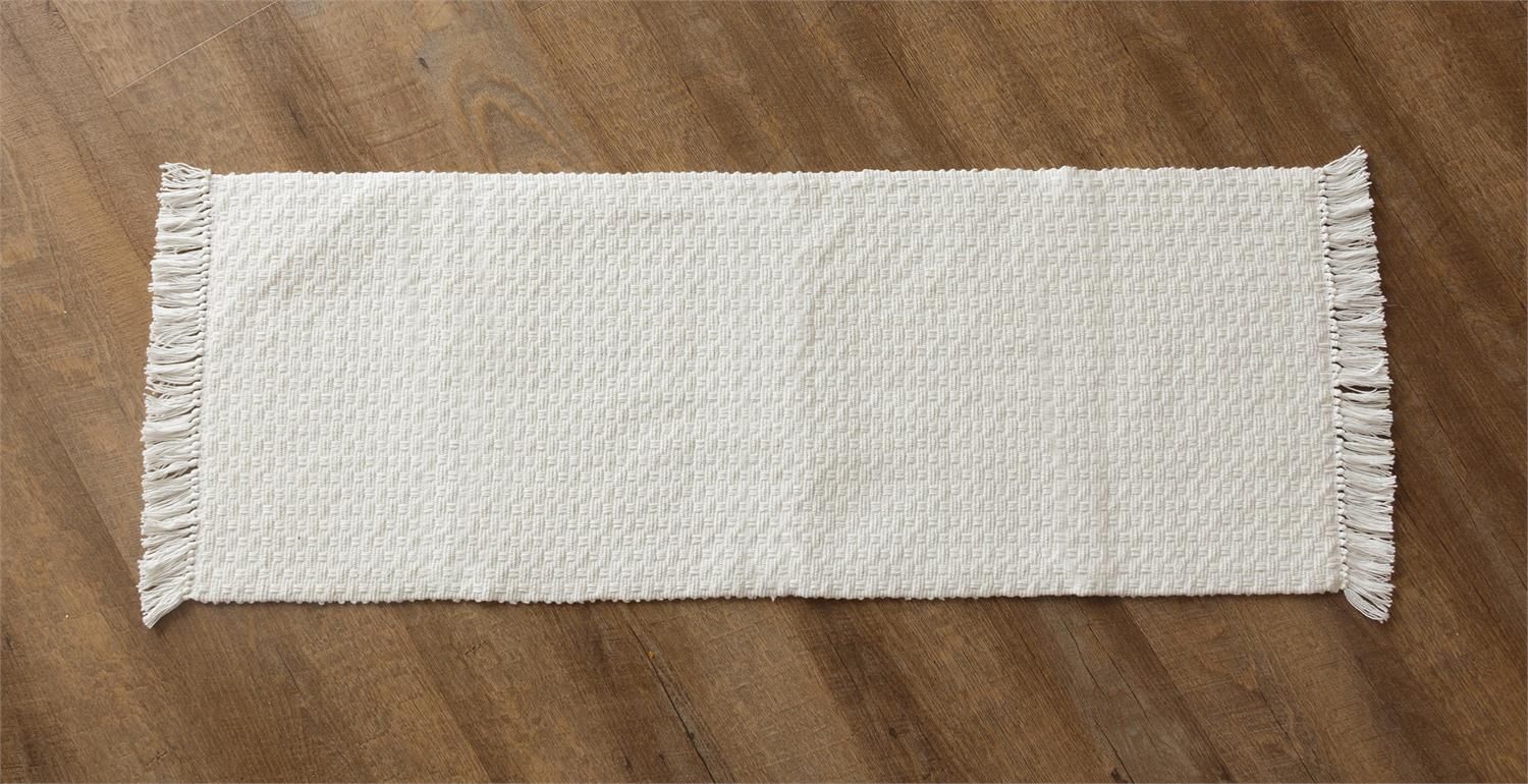 Cream Woven Table Runner