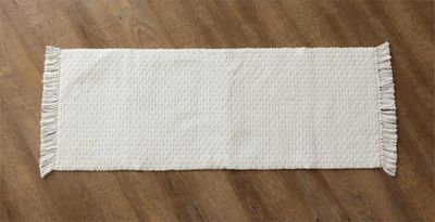 Cream Woven Table Runner
