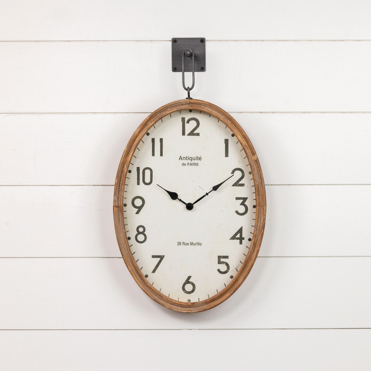 Oval Hanging Wall Clock